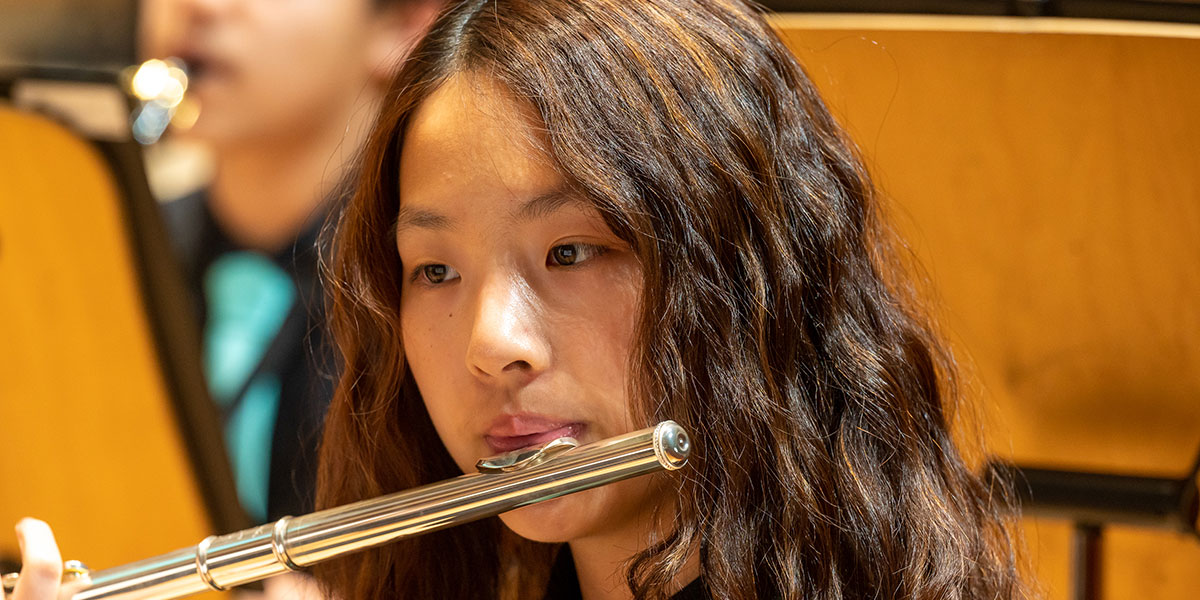 Pacific Symphony Youth Concert Band flutist