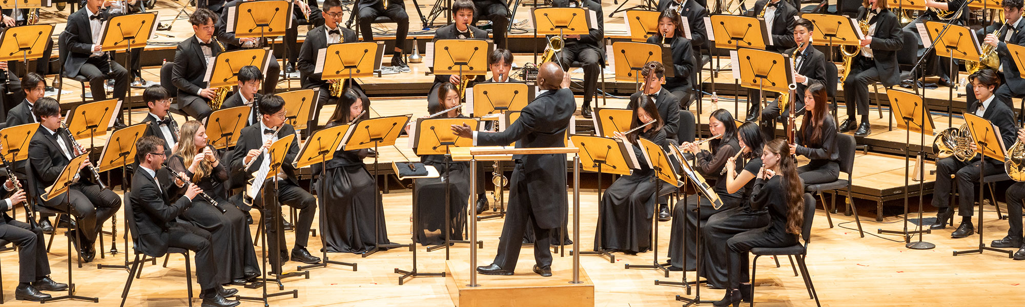 Members of Pacific Symphony Youth Wind Ensemble