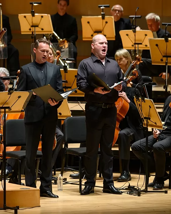 Soloists singing Verdi's Requiem with Pacific Symphony